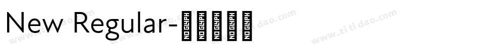 New Regular字体转换